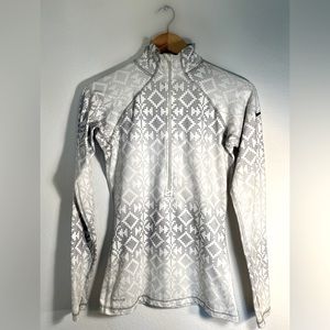Nike Pro Hyperwarm Half-Zip Print Size Small